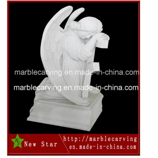 Marble Tombstone Granite Sculpture Kneeling Angel Monument