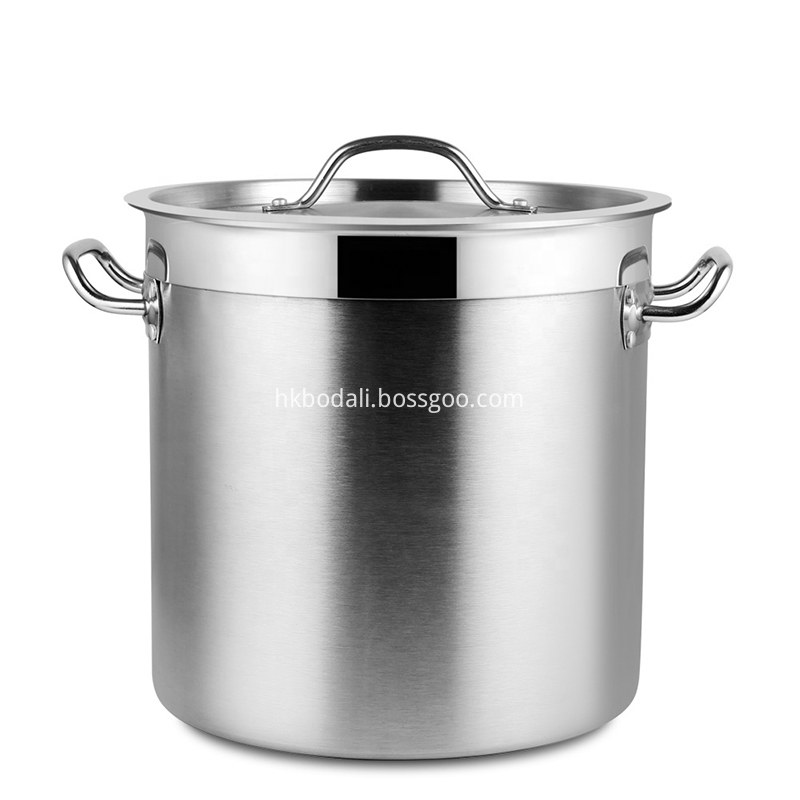 Double Ears Stainless Steel Soup Bucket