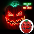Máscara facial aterradora y brillante de Jack O Lantern