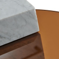 Mesa lateral de mármore natural