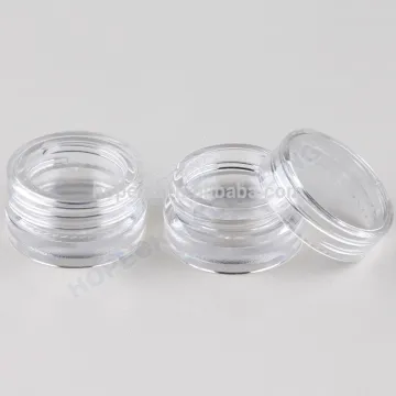 empty acrylic cosmetic sample jars plastic 5g