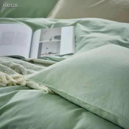 Stone Washed Luxury Sustainable French Flax Linen Cotton Sheet Bedding