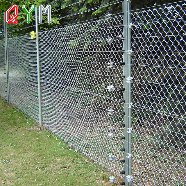 Clôture de clôture en chaîne noire filet de clôture de cour de tennis