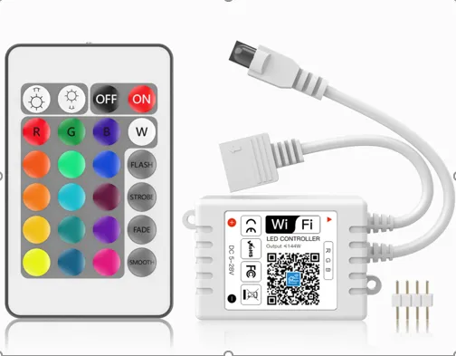 5V-24V RGB RGBW LED Strip Light Remote Control - WiFi/Bluetooth/IR/RF Dimmer
