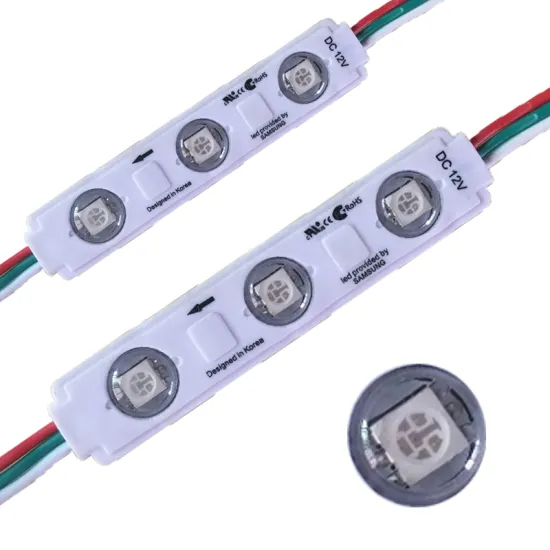 0.72W LED Light Module with Injection Lens - 5050 Full Color 3 LED 12V/24V