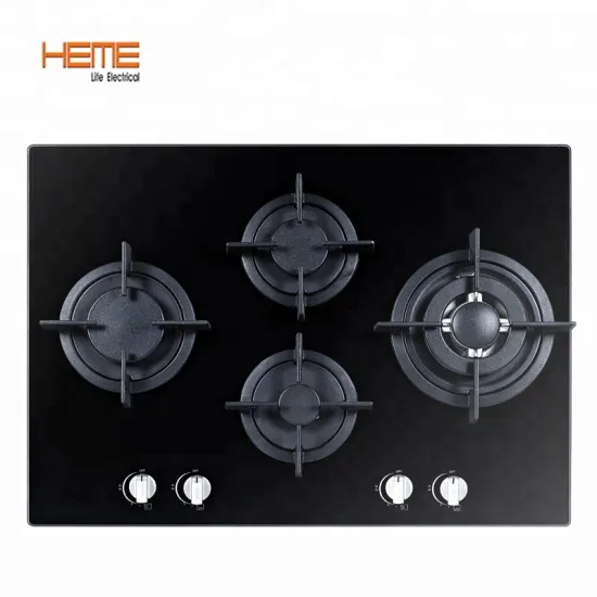 8mm Tempered Glass Gas Hob with Cast Iron Pan Support - PG7041RG-ACB