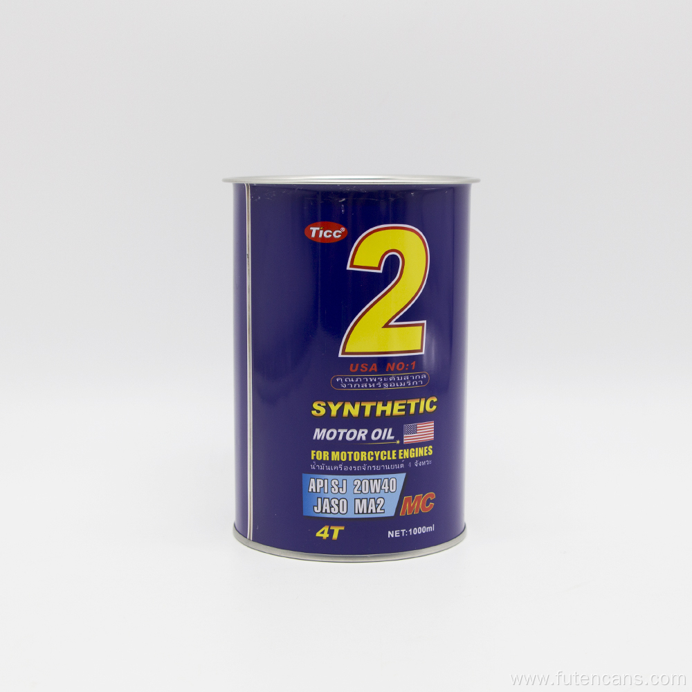 Customized 1L Easy Open Tin Can for Lubricant
