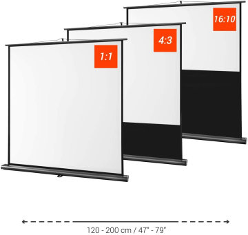 Professional Portable Floor Mobile pull up projection screen