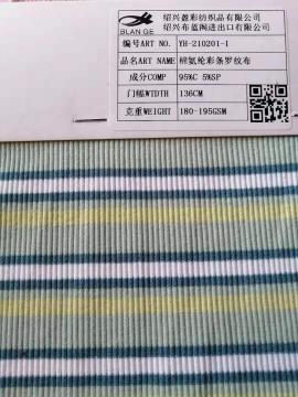 BCI Cotton Span Y/D Stripe Rib