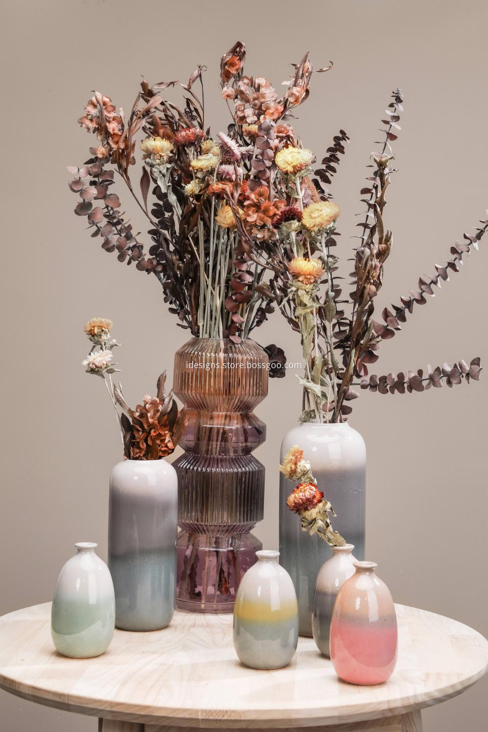 IDesigns factory production line for ceramic colorful vase sets