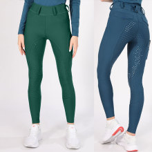 Leggings di abbigliamento equestre da donna all&#39;ingrosso con tasca