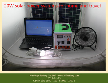 12V 20W Solar Power Systems for House and Travel Backup