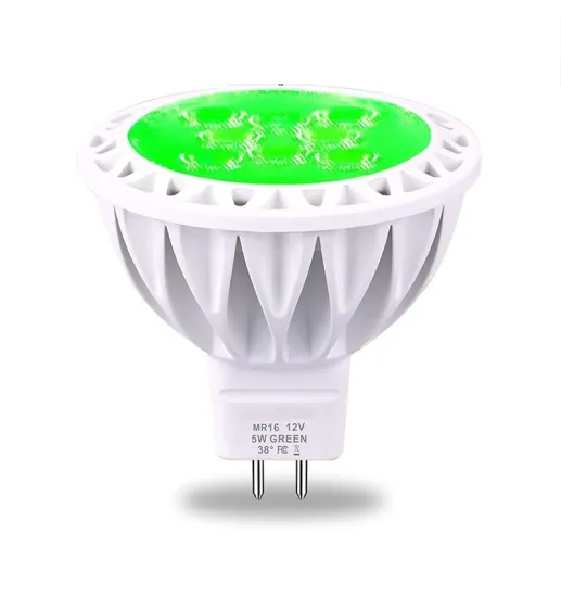 Outdoor Christmas Landscape Lighting: Red Green MR16 GU5.3 LED Bulbs 12V 5W