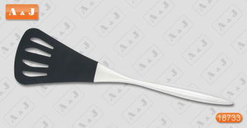 Silicone Slotted Turner with Hollow Stainless Steel 18/0 Handle