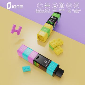 IQTE 2400 Puffs Disposable Vape 3D Screen Display
