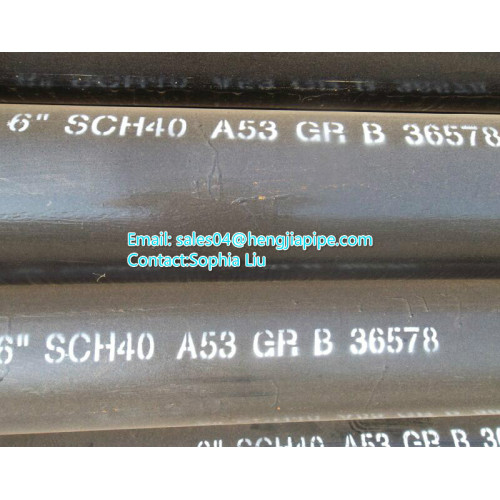 hot rolled seamless steel pipes ASTM A53