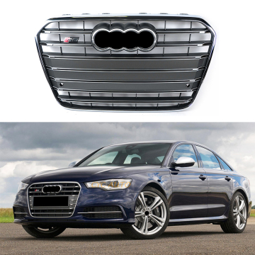 Body Kit S6 Style Pront Pumper Grille لـ Audi A6 C7 2013-2015