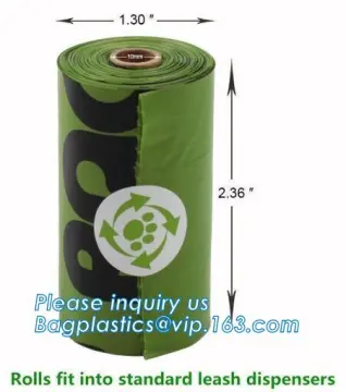 Biodegradable Compostable Plastic Dog Poop Waste Trash Bag, Biodegradable Pet Dog Waste Bag