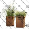 Jardin en acier d'altération personnalisée Grands pots de fleurs en acier