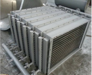 Bimetal finned tube air cooler.