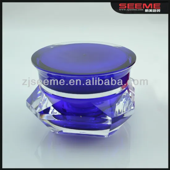 30g Diamond /crystal Plastic Cosmetic Packaging Acrylic Jar