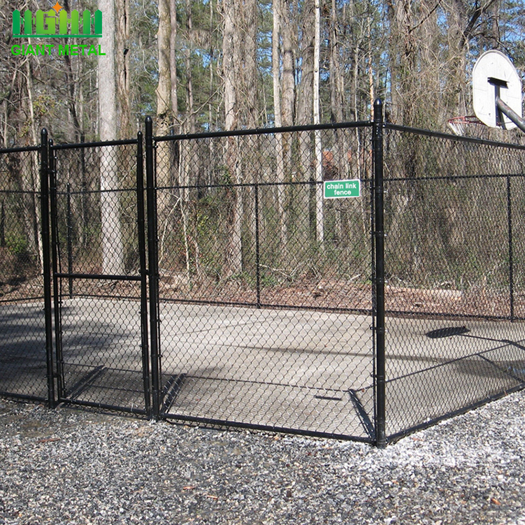 black powder pvc coated chain link fence stock