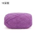 Fio de cabelo de coelho 75% nylon 25% cabelo de coelho 40g 260m de alta tenacidade tingido macio e macio à mão tricô fio de crochê OEM ODM personalizado