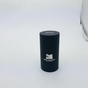 Black tube round tea box