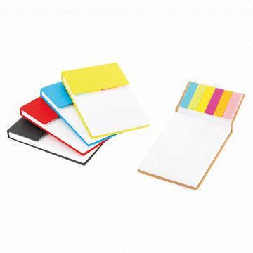 Hard Cover Notebook with Color Sticky Flag