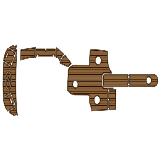 2013 Rinker 246 BR Teak Deck Floor Mat with Adhesive