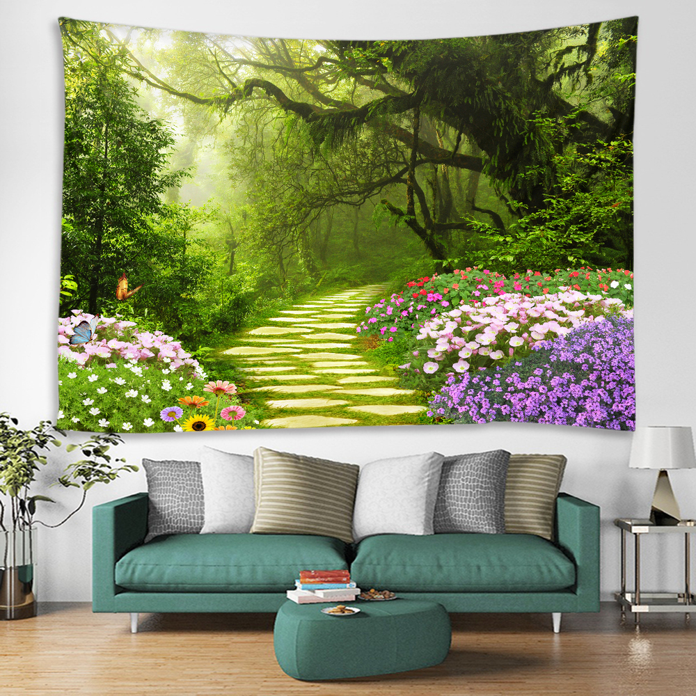 3D Green shade dustproof tapestry18 (2)