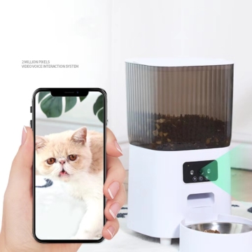 Wholesale WiFi Smart Pet Feeder with Stainless Steel Bowls for Cats and Dogs