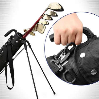 Upgraded 9 Golf Clubs Bag Nylon Material Waterproof Ultralight Frame Portable Golf Sports Carry Bag With Bracket Gun Golf Bags