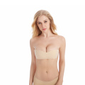 Soutien-gorge une pièce invisible en silicone nude sexy sans bretelles