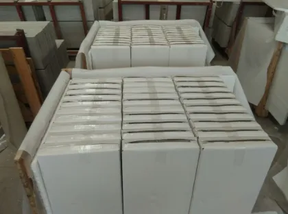 wooden white marble tiles