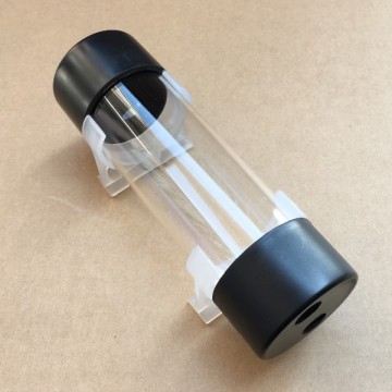 Small Transparent Cylinder Water Tank for Computer Liquid Cooling, 210ml