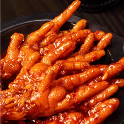 Korean-style spicy chicken feet