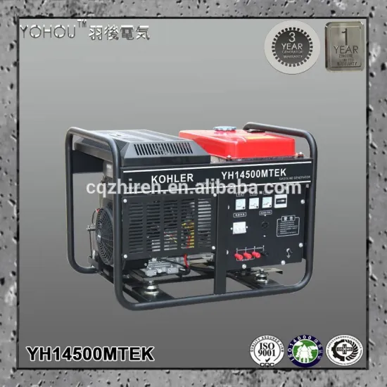 Air cooled 4 stroke 2 cylinder 12kw gasoline kohler standby generator