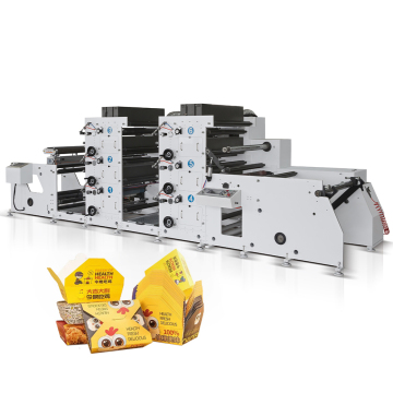 High Speed 4-6 Color 650mm Silver Paper Bag Drinking Straw Roll Label Flexo Printing Machine