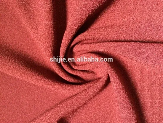 FW16 Polyester spandex heavy weight crepe fabric/95% Polyester,5%Spandex heavy weight moss crepe /250GSM poly spandex crepe