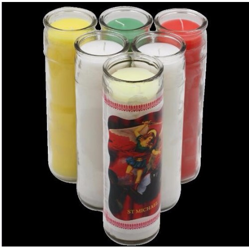 diameter 6.4cm height 21cm big glass candle