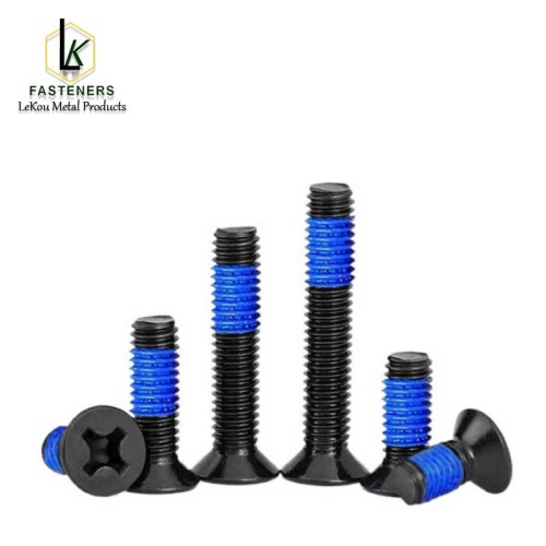 Стальные крестообразные плоские крепежные винты с потайной головкой