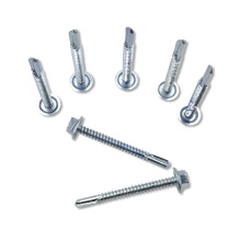 SDS Plain Zinc Plated Hex Head Screw
