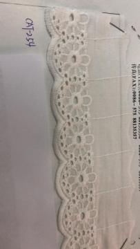 Large Porous Petals Trims Cotton Embroider Fabric