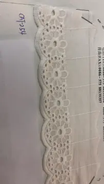 Large Porous Petals Trims Cotton Embroider Fabric