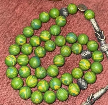 Beautiful Ebonite Rod Beads Bracelet Islamic Rosary