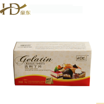 Tatlı yaprağı için jelatin tabakası