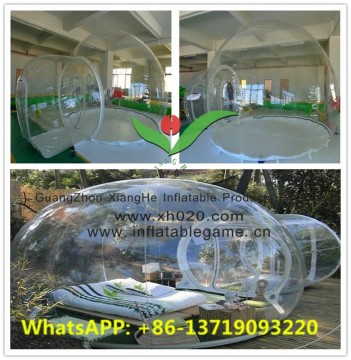 New Transparent inflatable bubble lodge tent 5.4mL with tunnel