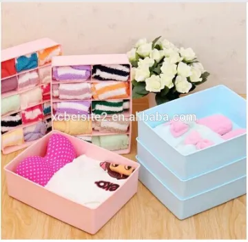 Q1067 best plastic socks bra underwear storage box