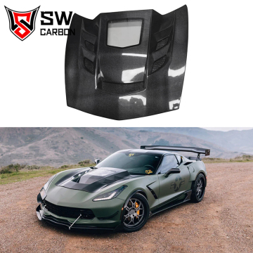 High Quality Carbon Fiber IMP Style Front Hood for Chevrolet Corvette C7 Z06 2013-2019